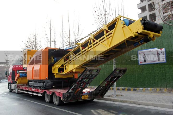 顛覆傳統(tǒng)裝車方式，山美履帶式取料機(jī)助您實(shí)現(xiàn)降本增效、節(jié)能減排！